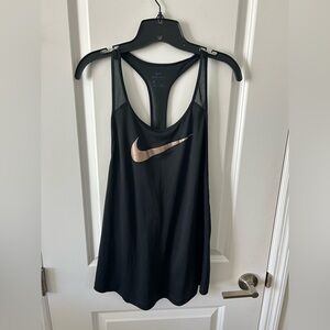 Nike Black Tank with Metallic Logo